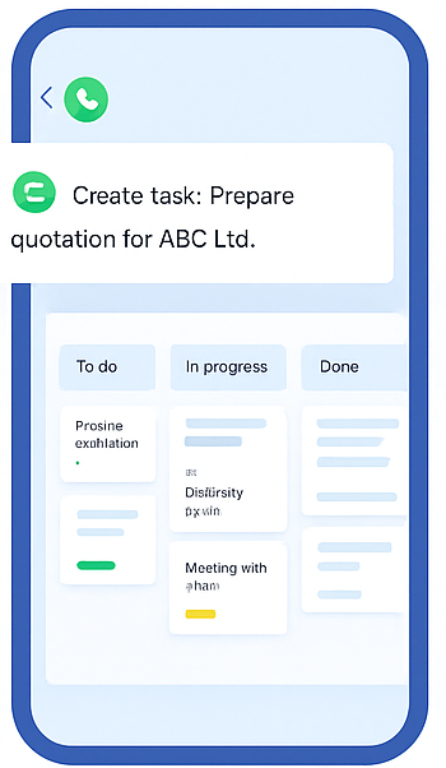 WhatsApp Kanban Interface